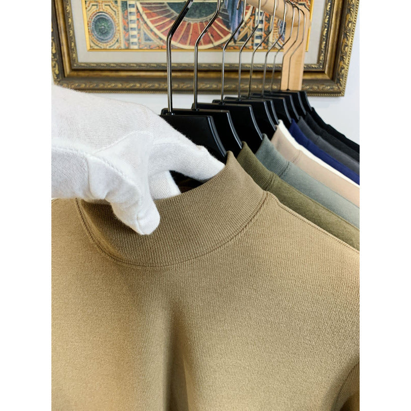 Damen Stehkragen Pullover aus weicher Baumwollmischung R&B