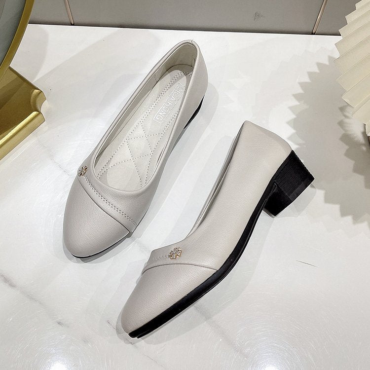 Damen elegante Ballerinas mit modischem Schmuckdetail R&B
