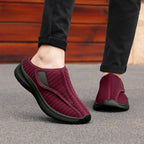 Damen Bequeme Hausschuhe mit rutschfester Sohle und elastischem Obermaterial R&B