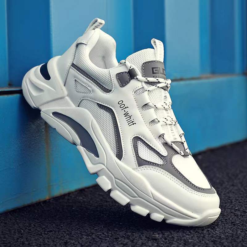 Damen Sportliche Sneaker mit atmungsaktiver Mesh-Konstruktion und stoßdämpfender Laufsohle R&B