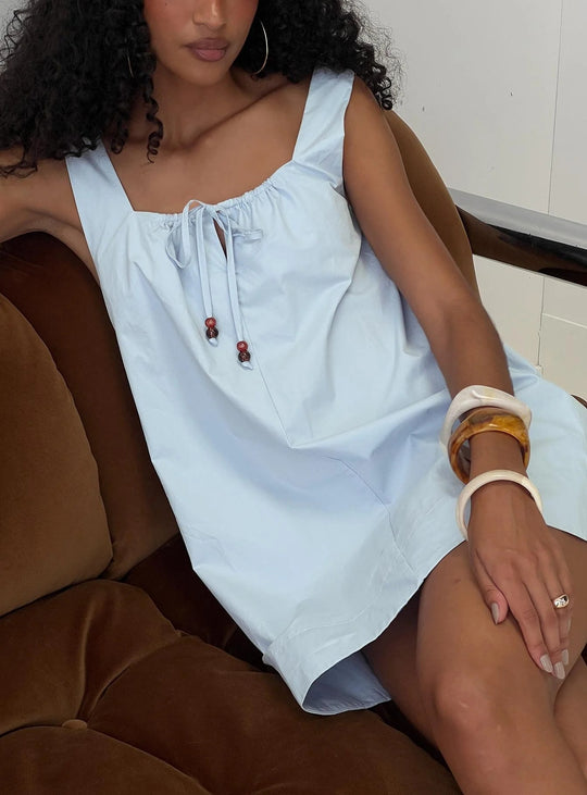 Damen lässiges Sommerkleid mit verstellbarem Schnürdesign und luftiger Silhouette R&B