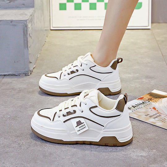 Damen sportliche Chunky Sneakers mit rutschfester Sohle und atmungsaktiver Struktur R&B