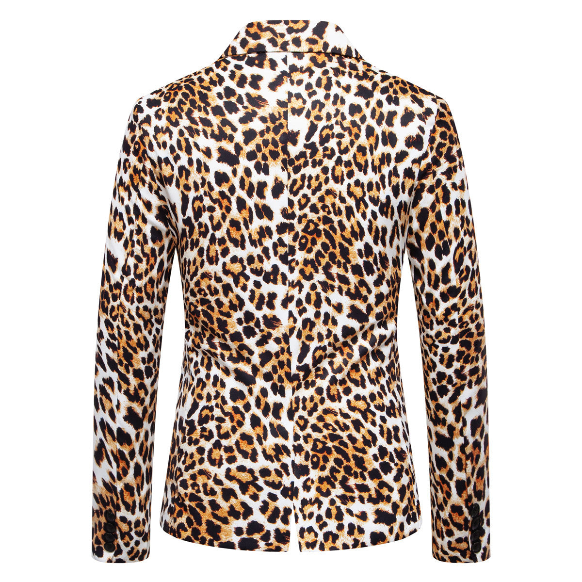 Herren modischer Anzugblazer mit auffälligem Leopardenmuster R&B