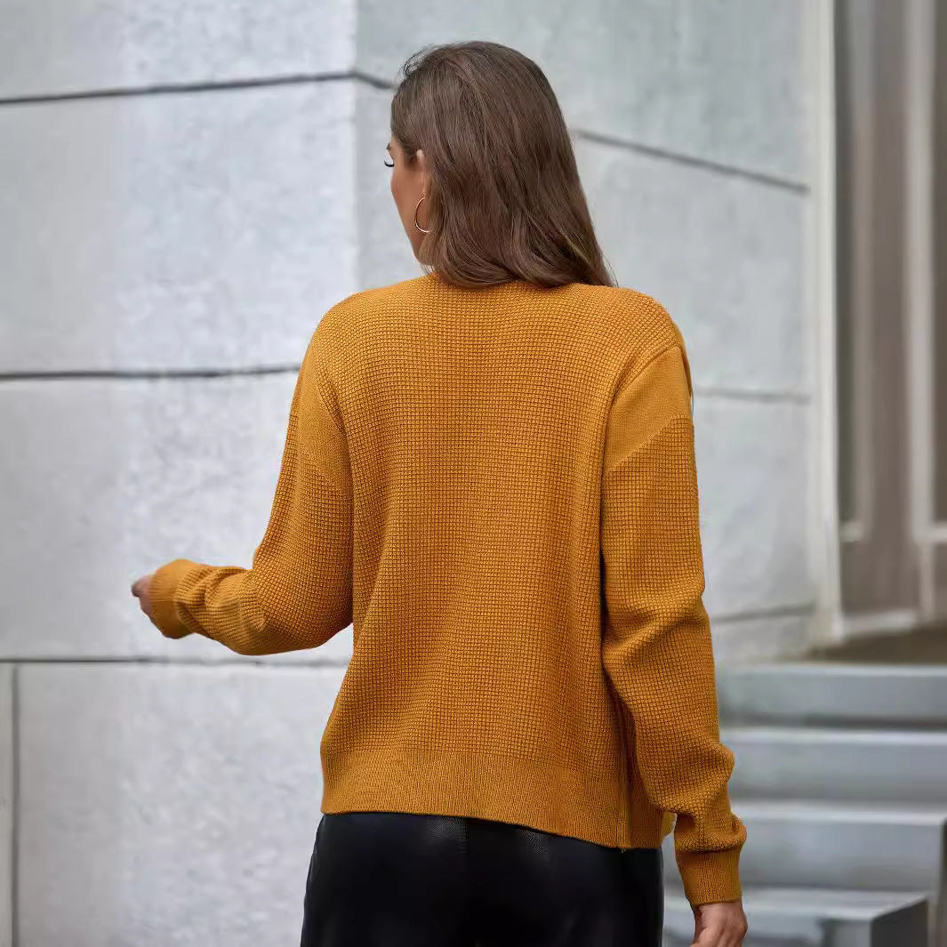 Damen Strickjacke mit Knopfdetails und strukturierter Oberfläche R&B