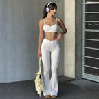 Damen Modische Flared Pants aus innovativem Stretch-Material R&B