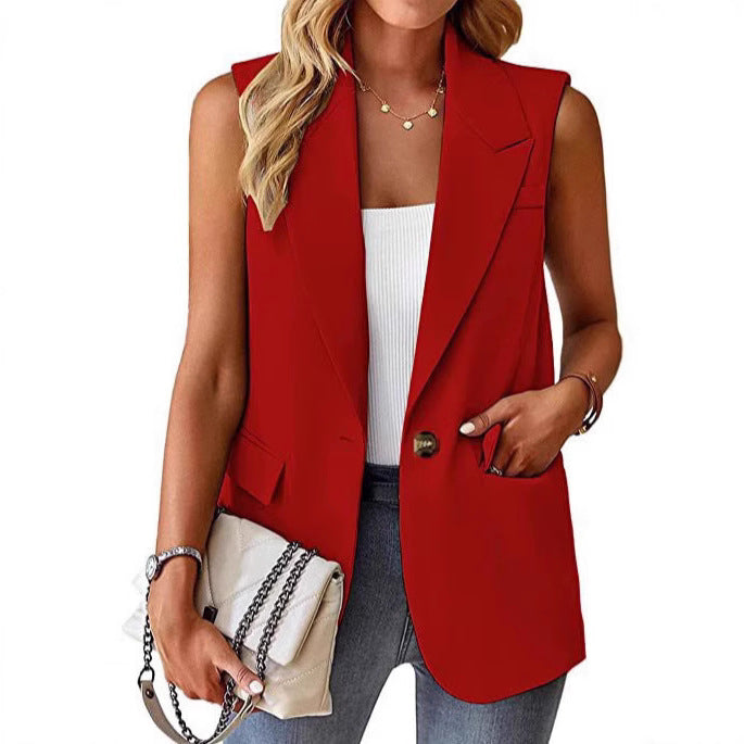 Damen Stylischer Blazer-Weste R&B