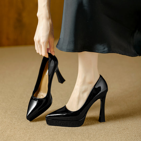 Damen Glamouröse High Heels mit Plateau und spitz zulaufendem Design R&B