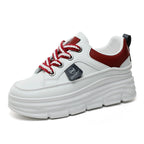 Damen sportliche Plateau Sneakers mit innovativer Dämpfung und atmungsaktiver Mesh-Oberfläche R&B