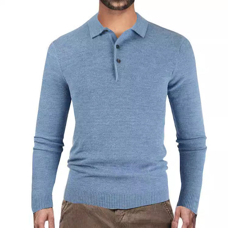 Herren langärmliges Poloshirt R&B