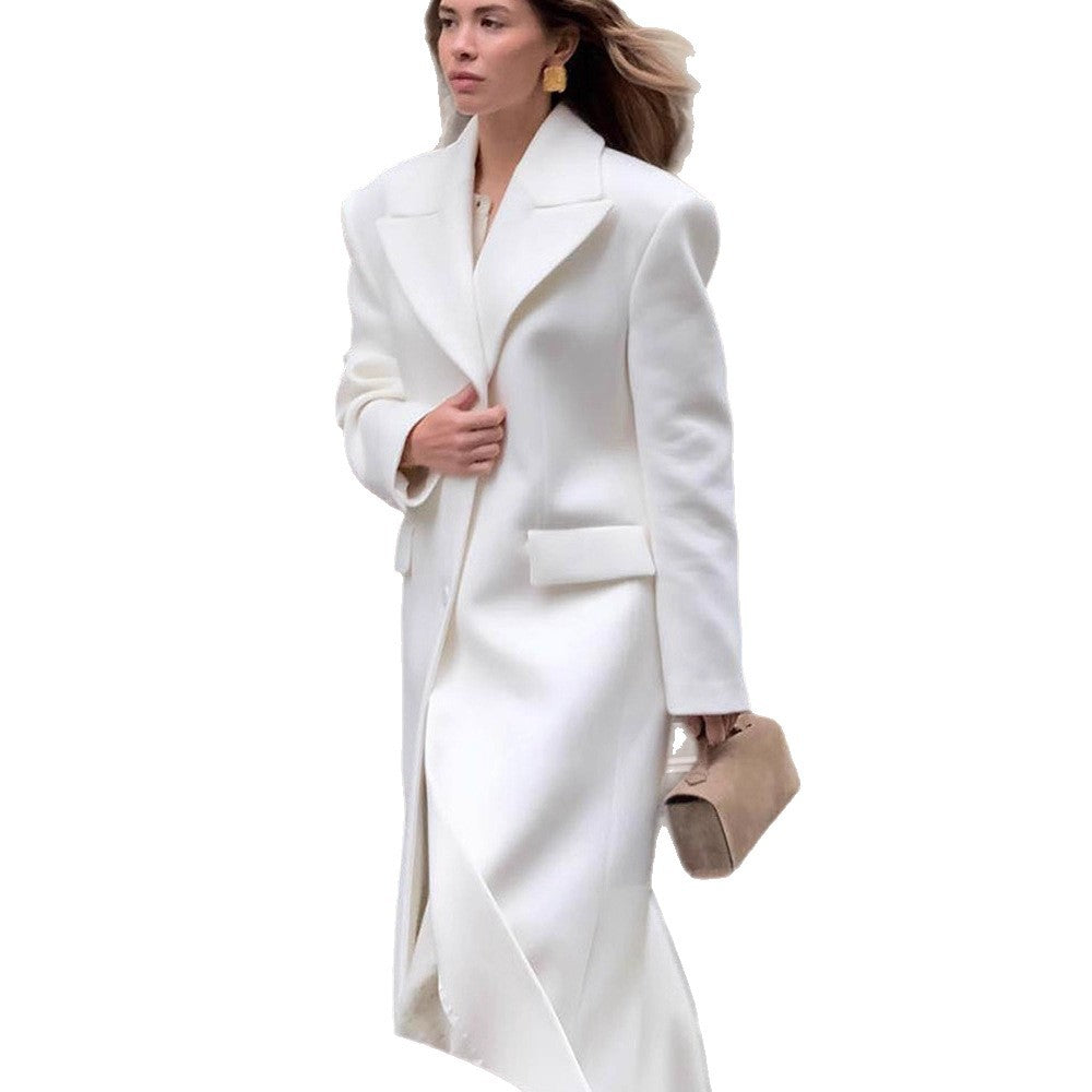 Damen oversized Wollmantel R&B