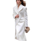 Damen oversized Wollmantel R&B
