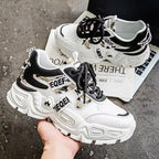 Damen Sportliche Chunky Sneakers mit atmungsaktivem Mesh-Obermaterial und stabiler Sohle