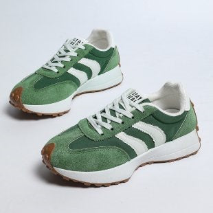 Damen Sportliche Retro Sneakers mit modischem Wildleder-Design R&B