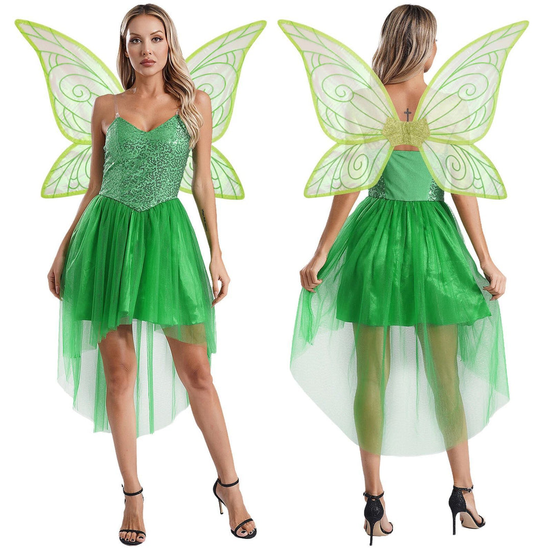 Damen Märchenhaftes Elfenkleid mit schimmernden Details und voluminösem Tüllsaum R&B