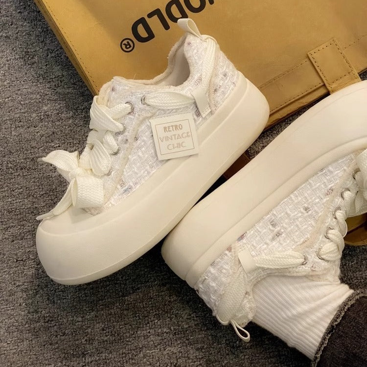 Damen Vintage Sport Sneakers mit komfortabler Gummisohle und weichem Obermaterial R&B