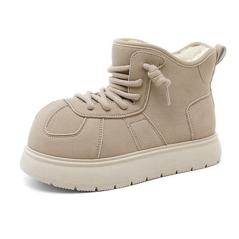 Damen warme hochgeschnittene Sneakers mit kuscheligem Innenfutter R&B