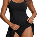 Damen Badeanzug mit elegantem Wickelrock und figurumspielendem Schnitt R&B
