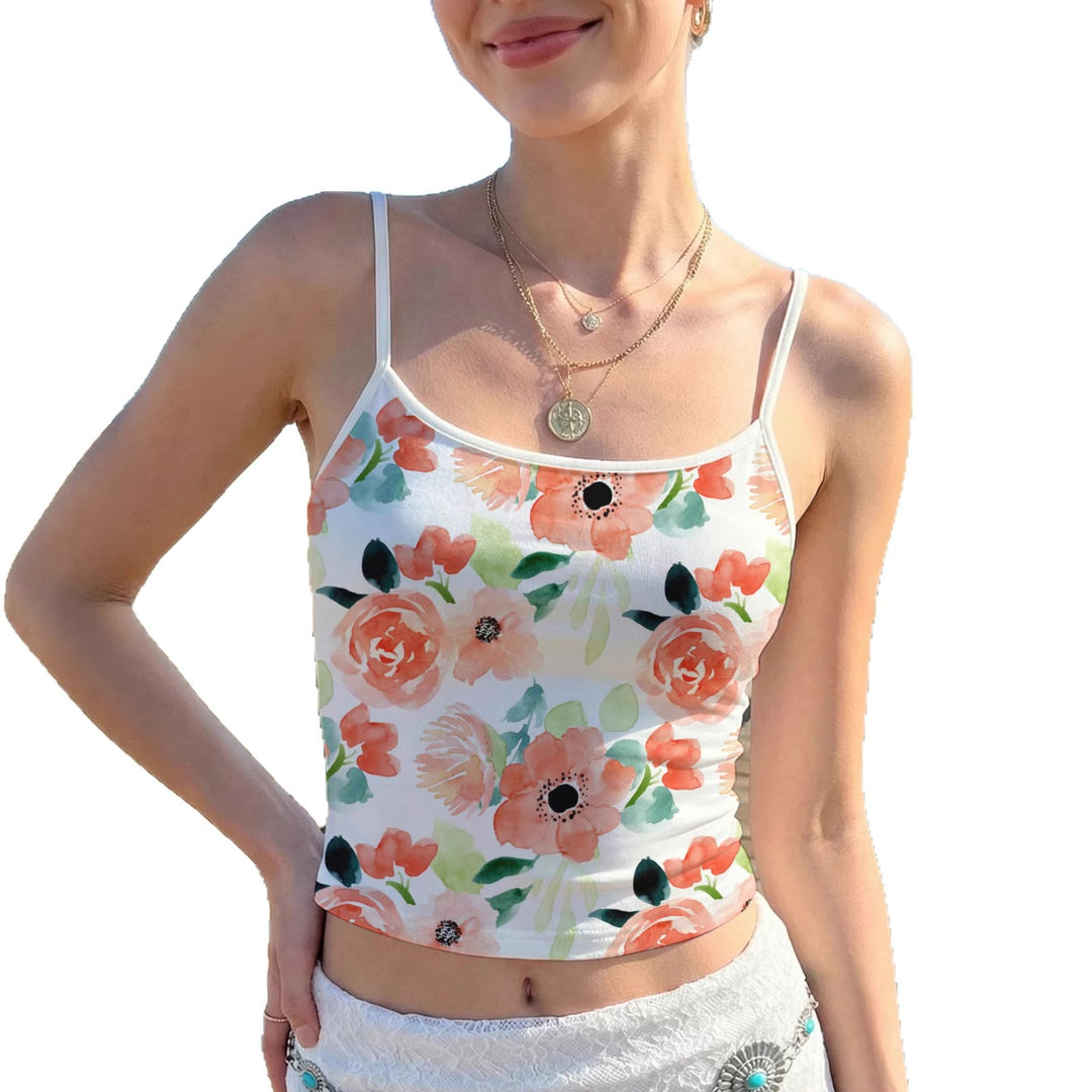 Damen Crop-Top mit buntem Mandala-Design R&B