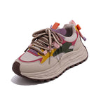 Damen Sportliche Chunky Sneakers mit elastischem Schnürsystem und farbenfrohen Akzenten R&B