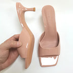 Damen elegante High Heel Sandalen mit blockierendem Design R&B