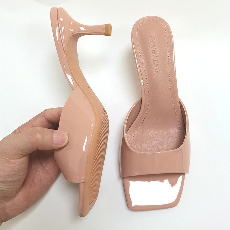 Damen elegante High Heel Sandalen mit blockierendem Design R&B