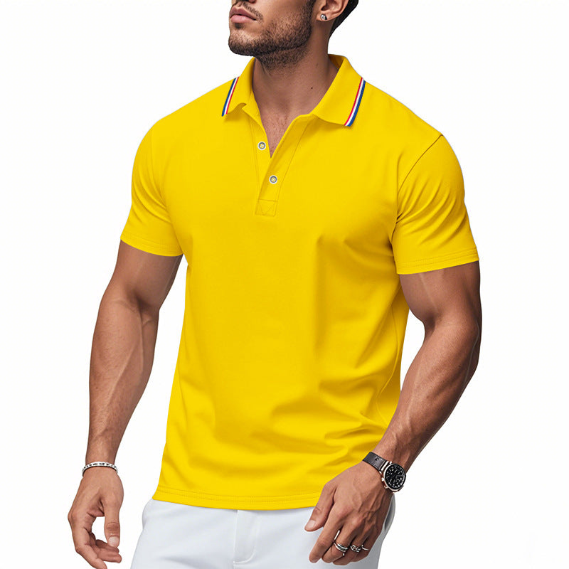 Herren Poloshirt mit modernem Kragen und feuchtigkeitsregulierender Technologie R&B