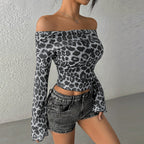 Damen Off-Shoulder Bluse R&B