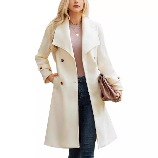 Damen Eleganter und bequemer Langmantel R&B