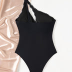 Damen Einteiliger Badeanzug mit modischem Streifenmuster und figurformendem Design R&B