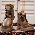 Damen Robuste Schnürstiefel mit verstärktem Knöchel und rutschfester Sohle R&B
