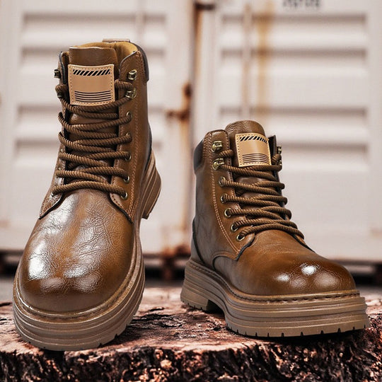 Damen Robuste Schnürstiefel mit verstärktem Knöchel und rutschfester Sohle R&B