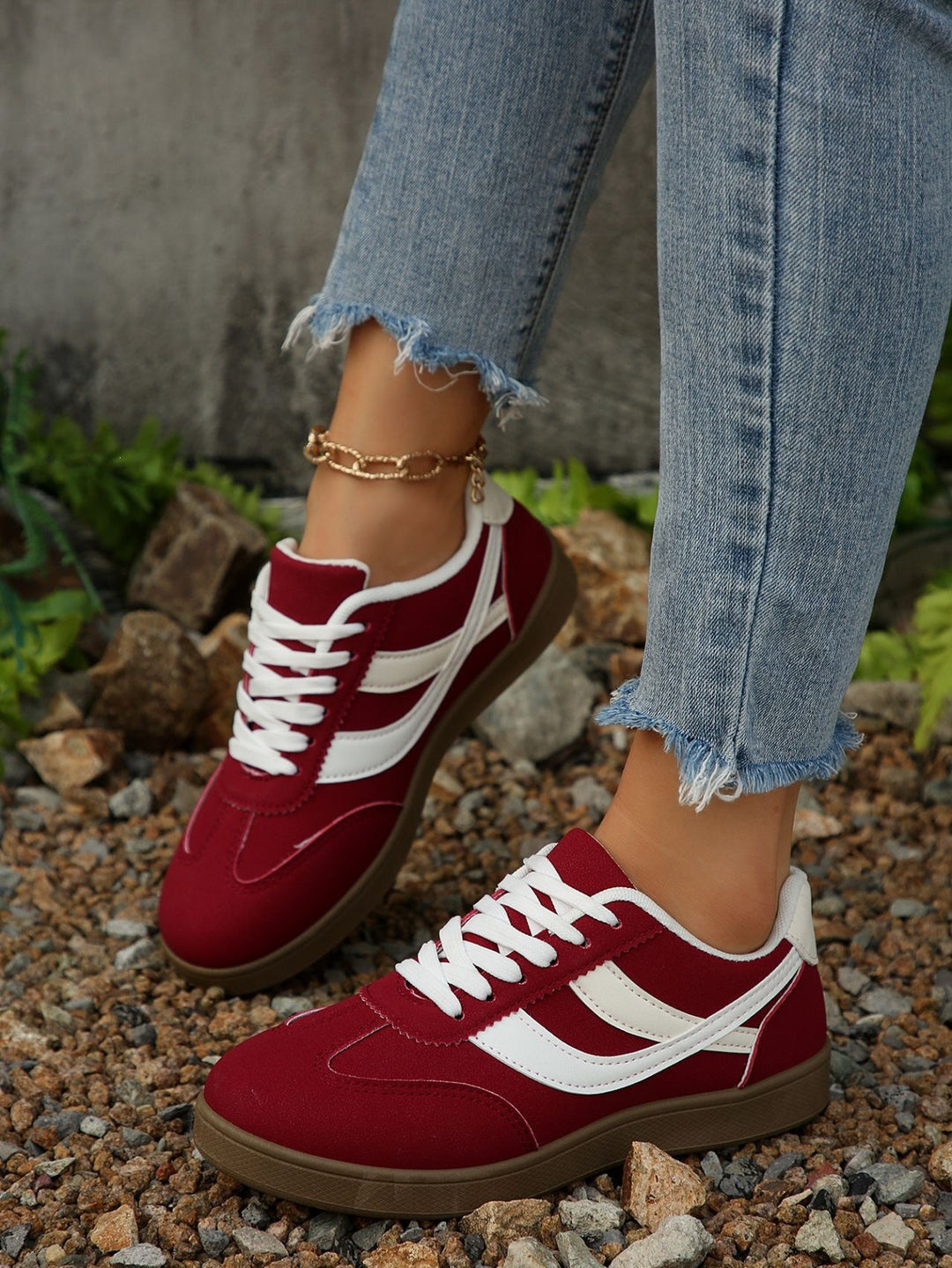 Damen Sneakers mit modischem Design und dämpfender Sohle R&B