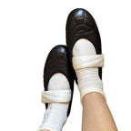 Damen Ballerinas mit elegantem Riemen und modischem Steppdesign