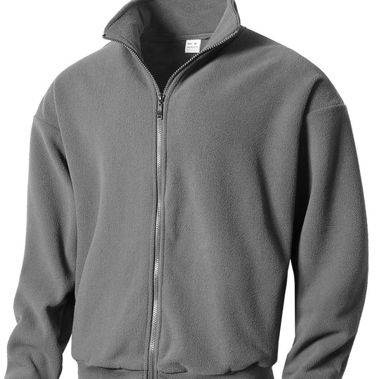 Herren Fleecejacke mit hohem Kragen und durchgehendem Reißverschluss R&B