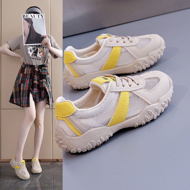 Damen Atmungsaktive Freizeit-Sneakers mit flexiblem Netzmaterial und rutschfester Sohle R&B