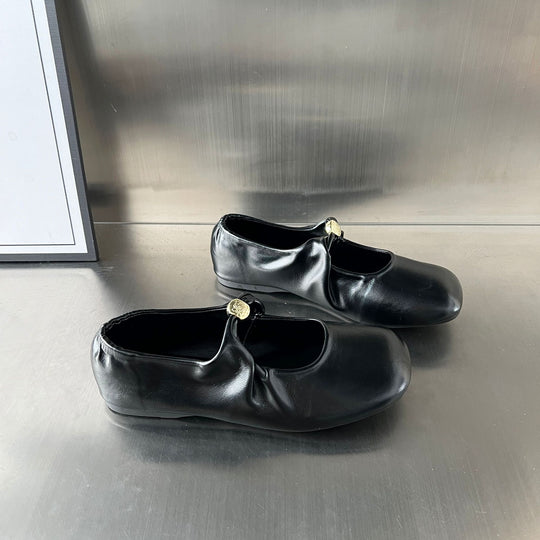 Damen elegante Ballerinas mit dekorativem Riemen und komfortablem Fußbett R&B