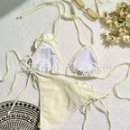 Damen Bikini-Set mit elegantem Blumenmuster R&B
