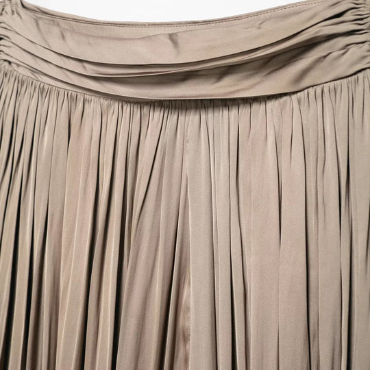 Damen Hochwertige Plisseehose mit elastischem Bund und schmalem Bein R&B