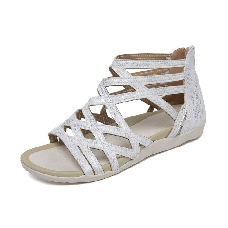 Damen Komfortable Riemensandalen mit geflochtenem Riemendesign R&B