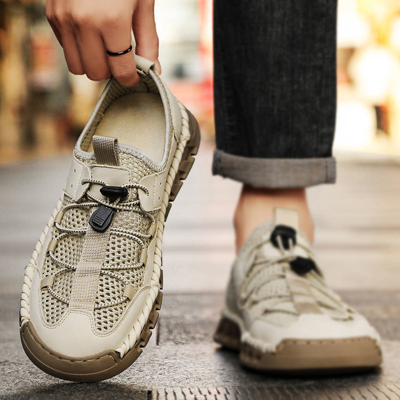 Herren Atmungsaktive Freizeitschuhe mit elastischem Schnellschnürsystem R&B