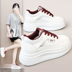 Damen modische Plateau-Sneaker mit atmungsaktivem Obermaterial und dämpfender Laufsohle R&B