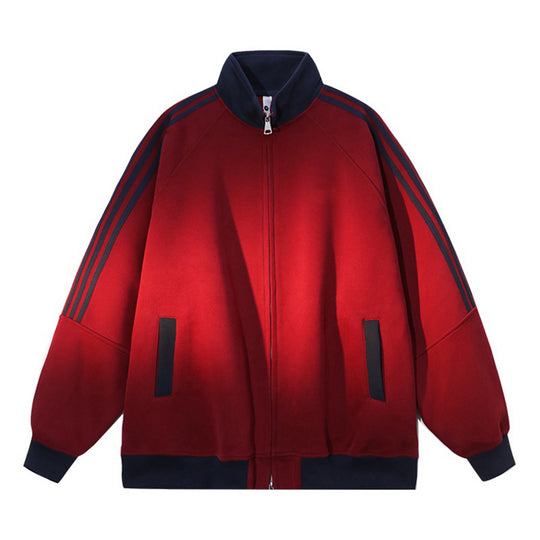 Damen Sportliche Kapuzenjacke mit Reißverschluss und angeschnittenen Ärmeln R&B