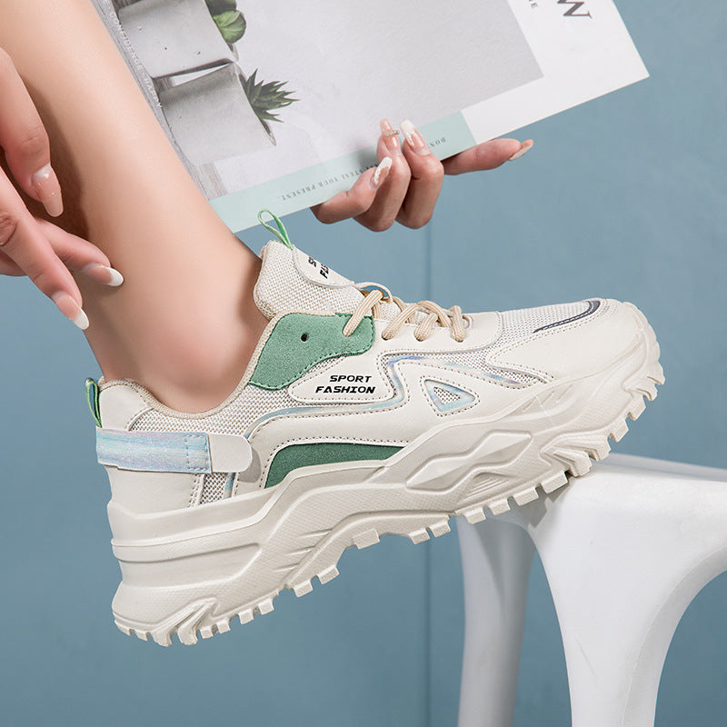 Damen Sportliche Sneakers mit dickem Profil und atmungsaktivem Obermaterial R&B