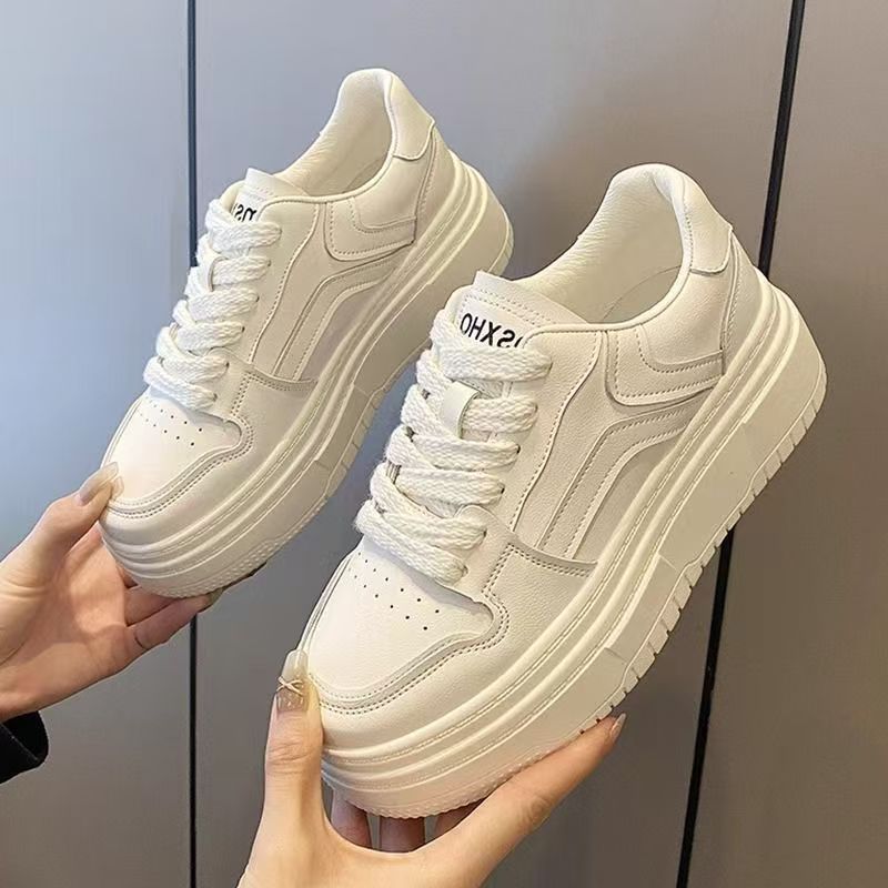 Damen Elegante und modische Sneakers mit hoher Plateausohle