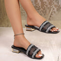 Damen trendige Slipper mit elegantem Schuhdesign und funkelndem Glitzerdetail R&B