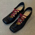 Damen Ballerinas mit modischem Schnür-Design und eleganter Passform R&B