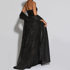 Damen Glamouröses Abendkleid mit Drapierungen