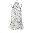 Damen Halterkleid mit verspieltem Punkten R&B