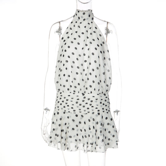 Damen Halterkleid mit verspieltem Punkten R&B