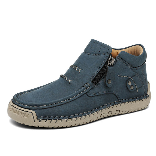 Herren Bequeme und modische Stiefeletten mit Reißverschluss R&B